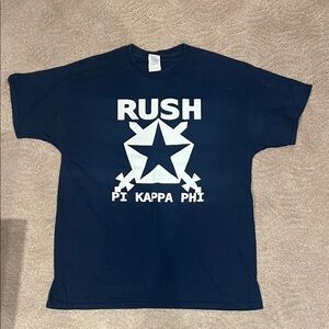 Navy frat rush t-shirt